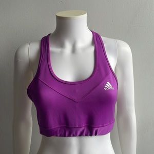 Purple Adidas Sports Bra Medium